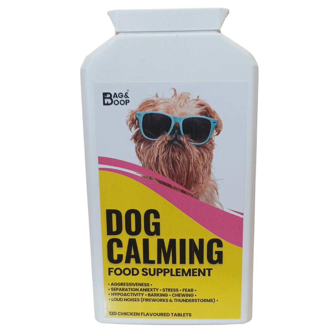 dog calming tablets for separation anxiety and travel sickness