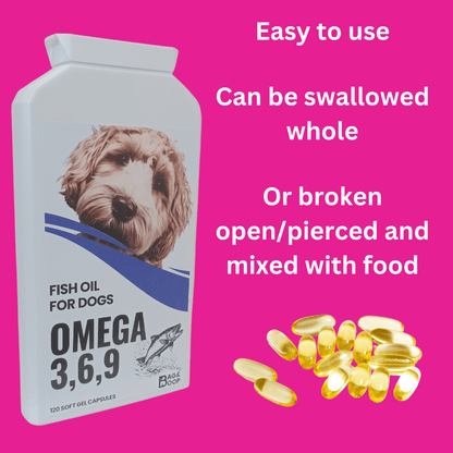 how to administer fish oil 3 6 9 for dogs