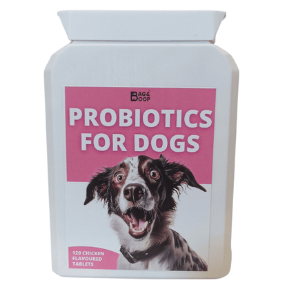 probiotics for dogs, solve itchy skin, poop issues and dirty ears